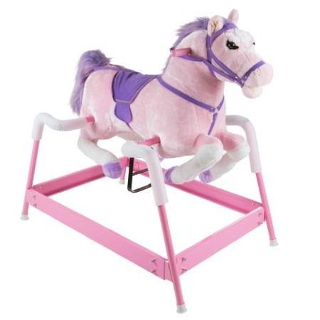 Toy Time Toy Time Spring Rocking Horse Ride On for Kids with Interactive Sounds and Straps 2-5 Years Old 137126MGD